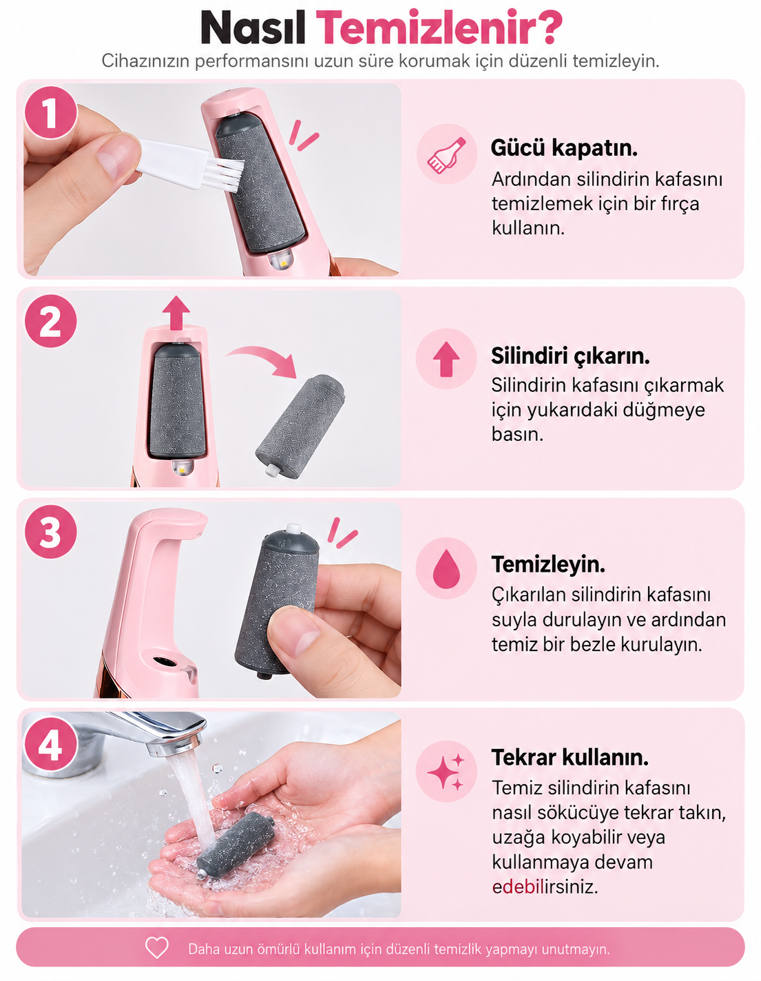 🧼 Ürün Temizliği ve Bakımı